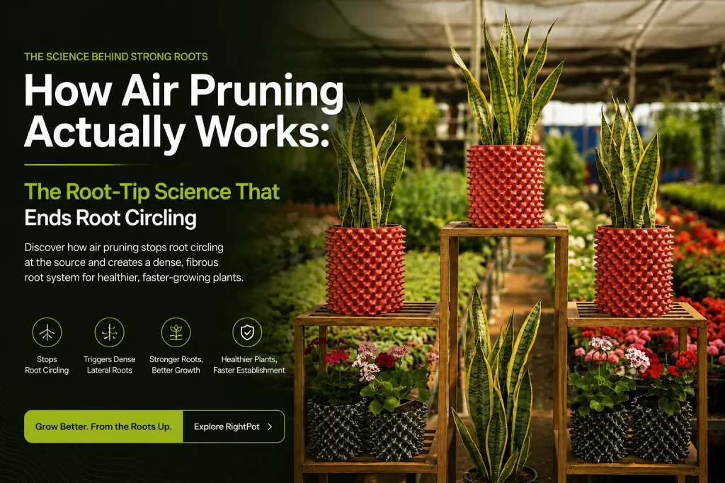 How Air Pruning Actually Works: The Root-Tip Science That Ends Root Circling 3 air pruning pots