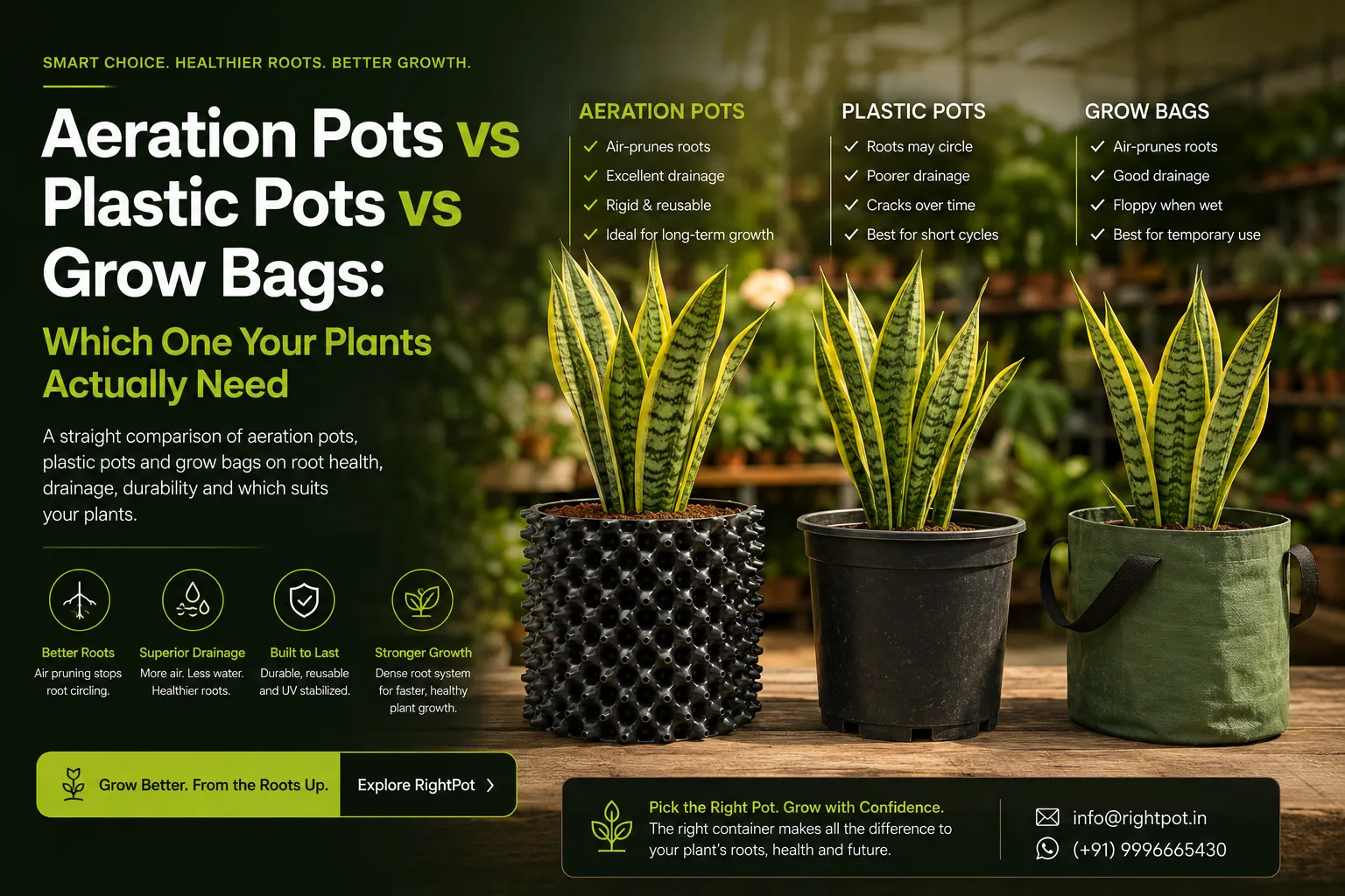 Aeration Pots vs Plastic Pots vs Grow Bags: Which One Your Plants Actually Need 2 aeration pots