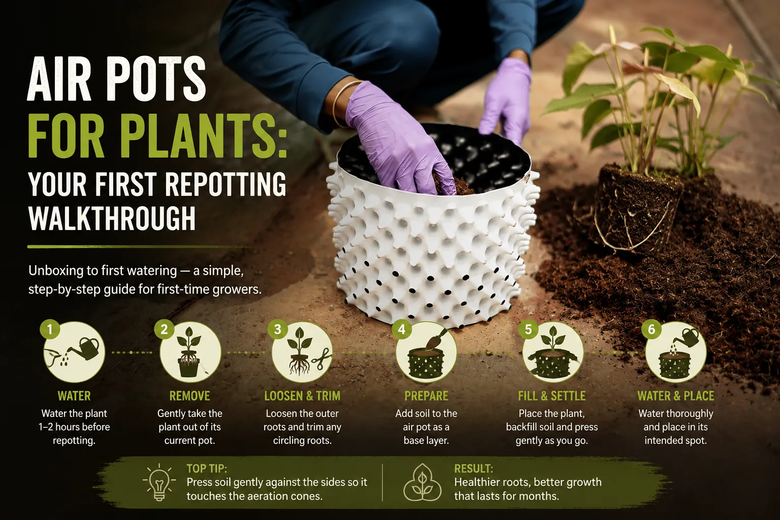 air pots for plants