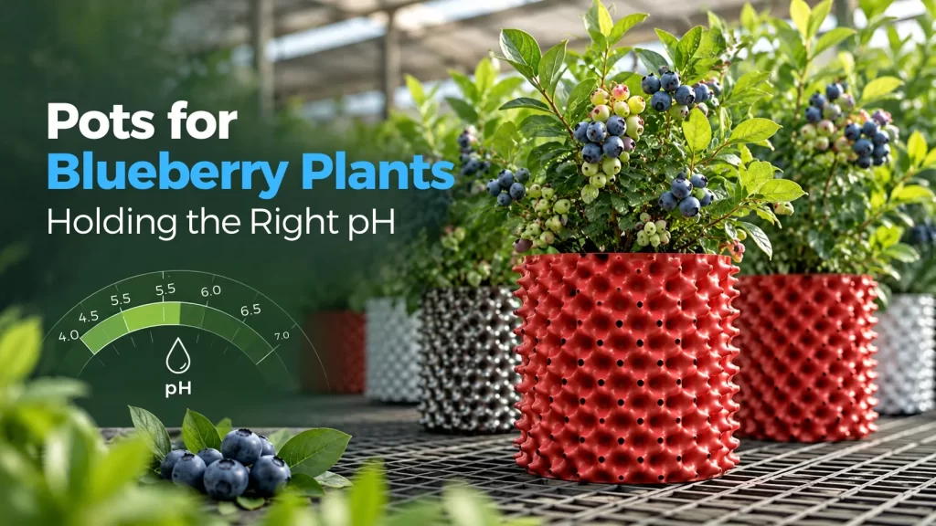 Holding pH in Pots for Blueberry Plants: Water Quality, Feeding and Long-Term Container Care 5 pots for blueberry plant